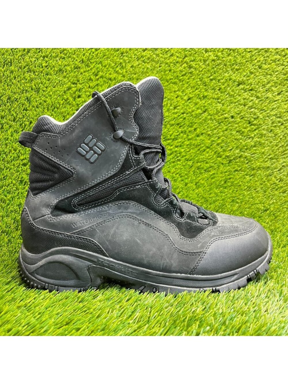 Columbia Bugaboot Omni Grip Mens Size 13 Black Outdoor Waterproof Lace Up Boots